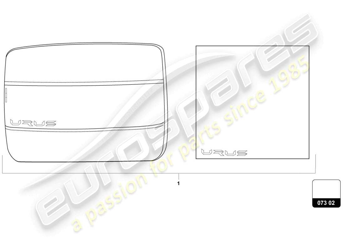 lamborghini urus (accessories) comfort accessory pack parts diagram