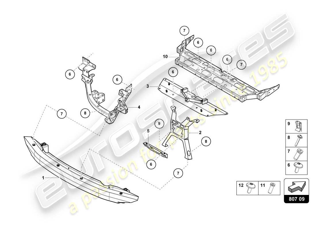 lamborghini performante spyder (2020) bumper carrier rear part diagram