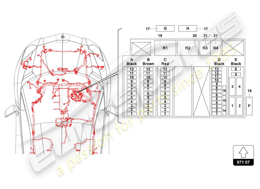 lamborghini 2017 (lp700-4 roadster) fuses parts diagram