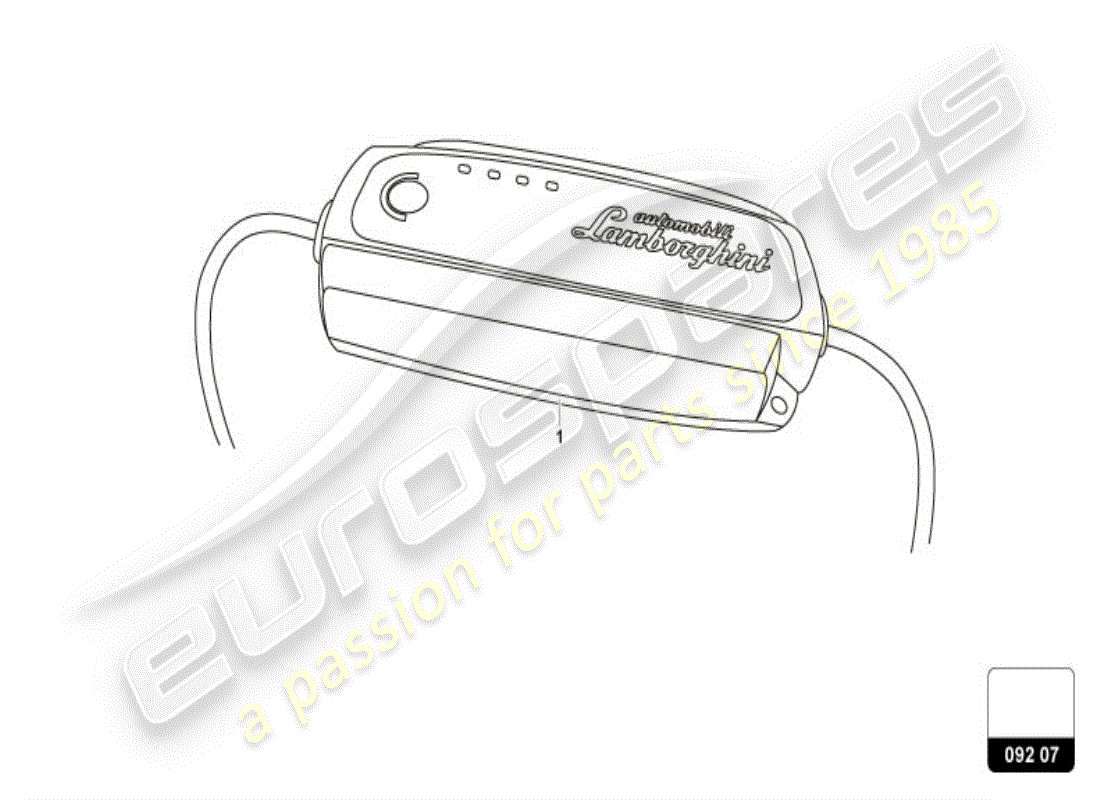 lamborghini accessories (performante coupe) battery charger part diagram