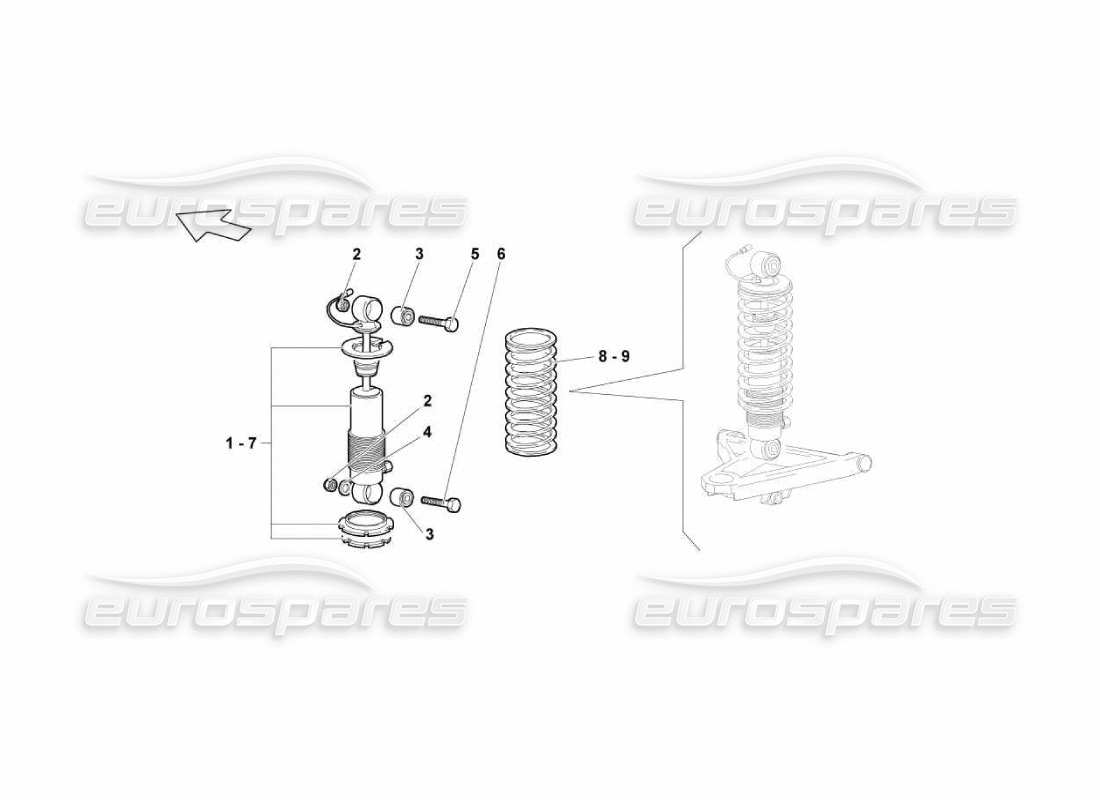 lamborghini murcielago lp670 front suspension part diagram