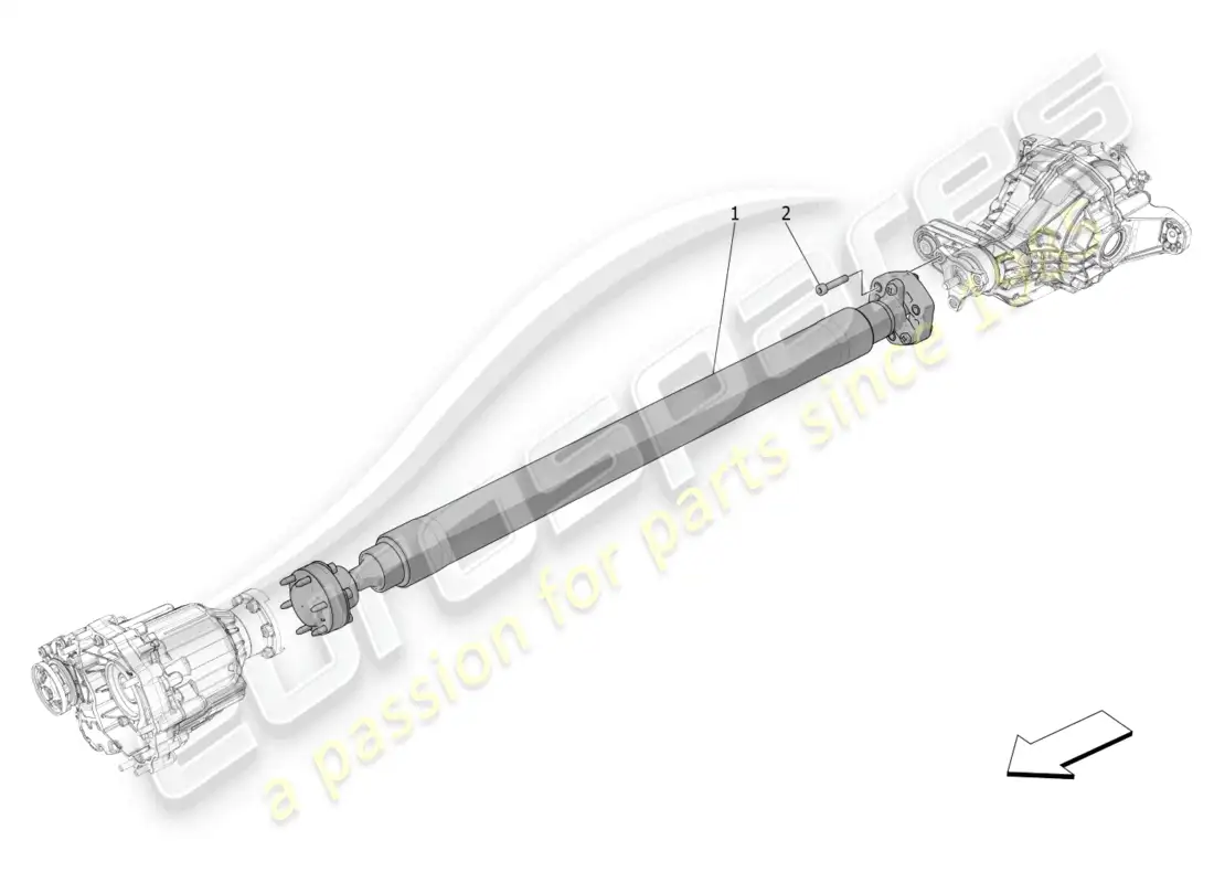 maserati grecale trofeo (2023) transmission shaft parts diagram