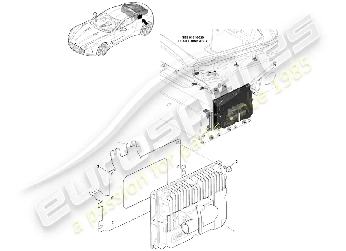 aston martin one-77 (2011) pi-shurlock controller parts diagram