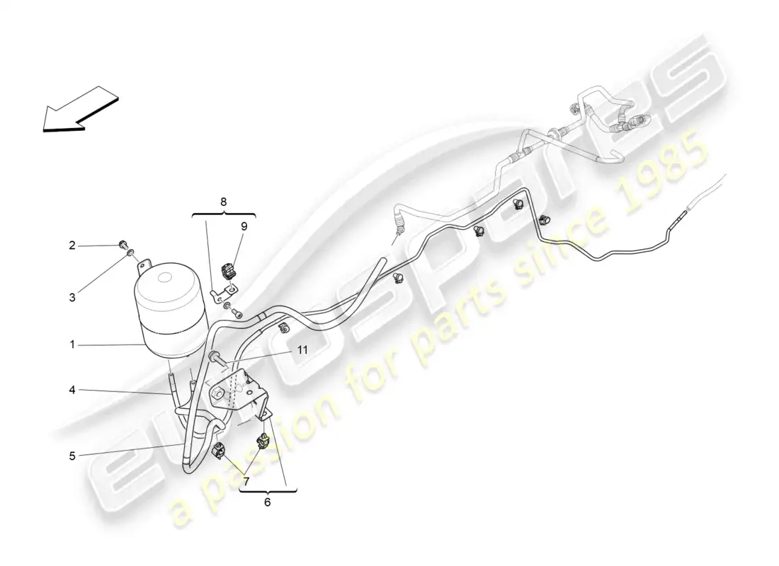 maserati levante (2020) additional air system parts diagram