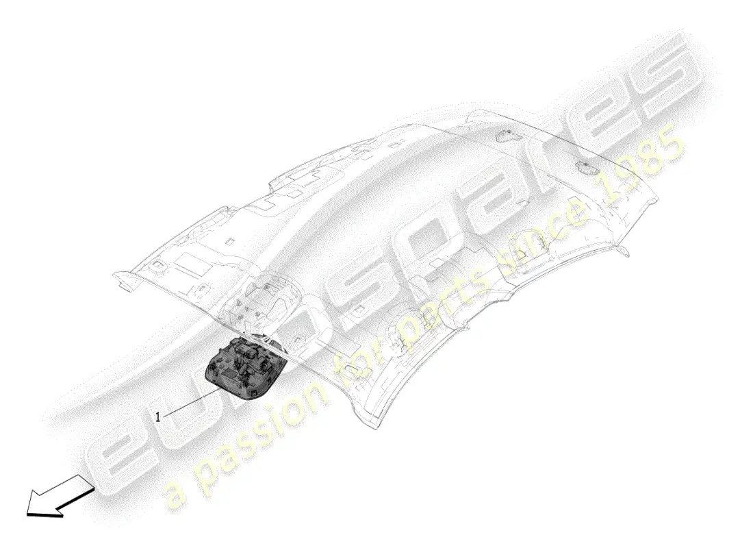 maserati grecale modena (2023) internal vehicle devices parts diagram