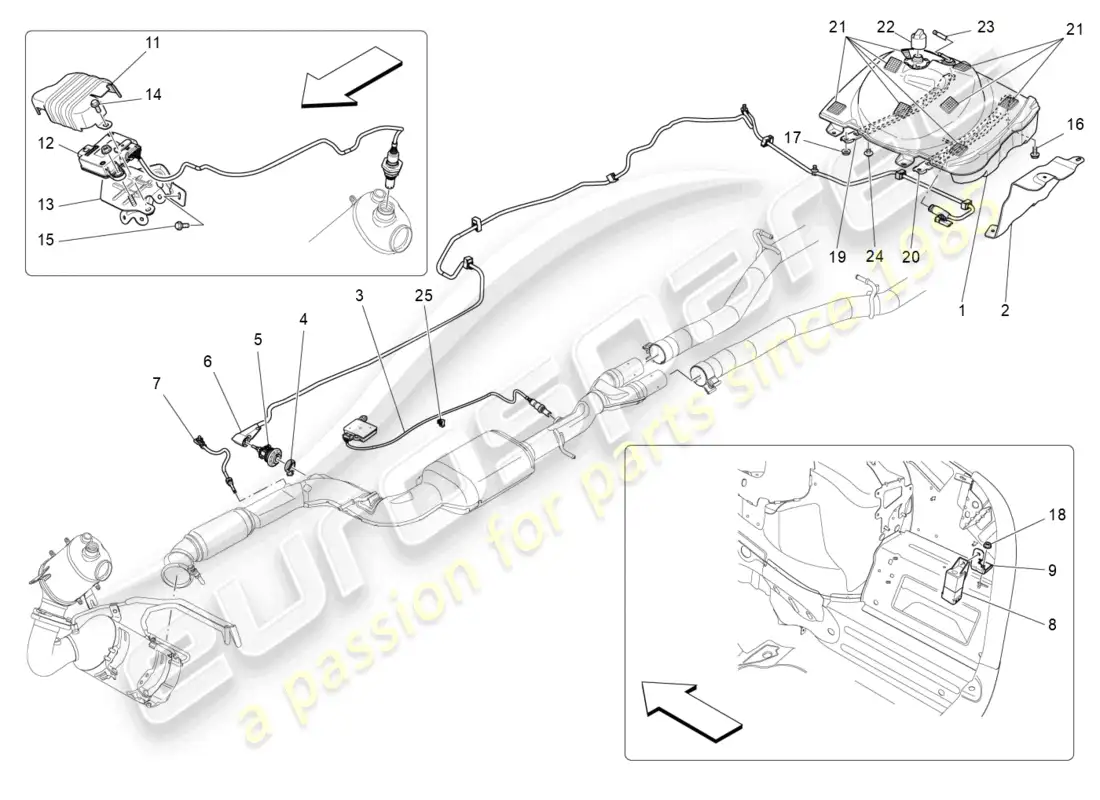 maserati ghibli (2018) adblue system parts diagram