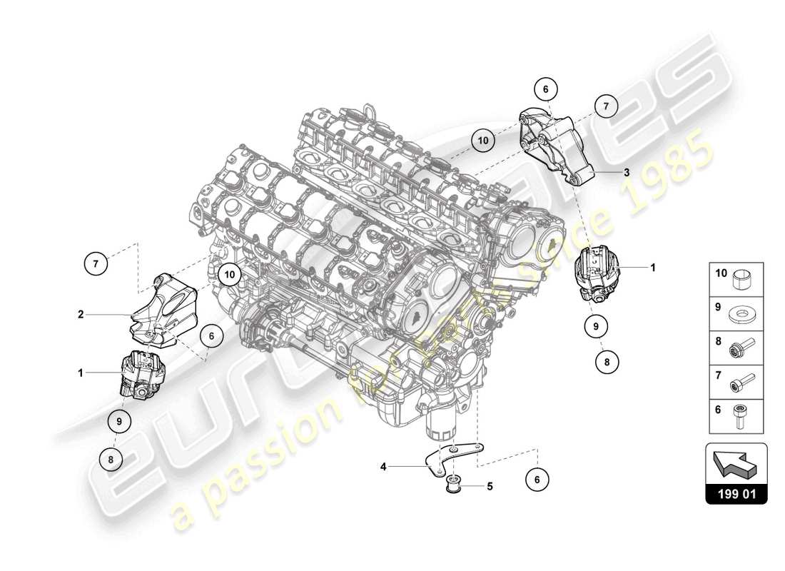 lamborghini lp740-4 s coupe (2018) securing parts for engine parts diagram