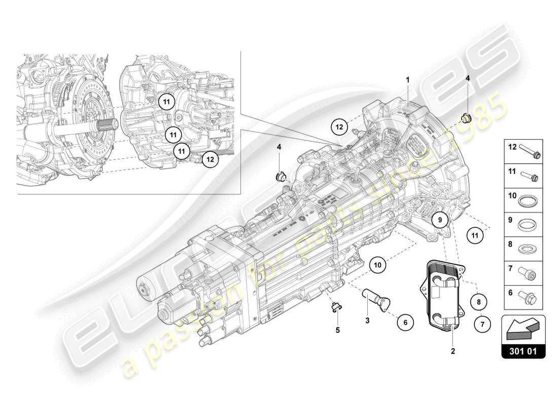lamborghini lp740-4 s roadster (2018) oil filter parts diagram