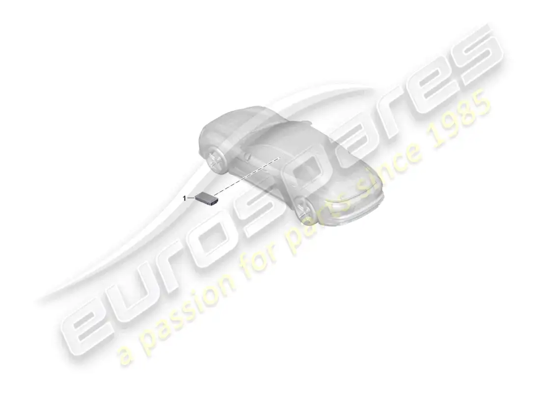 porsche 2025 (taycan 9j1-2) induction charger for mobile phone part diagram