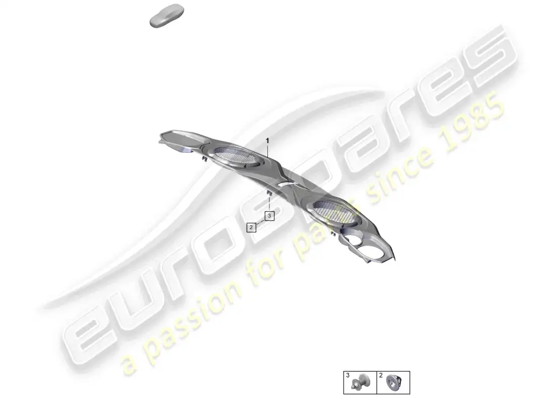 porsche 2021 (992-1 gt3/rs/st) engine cover parts diagram