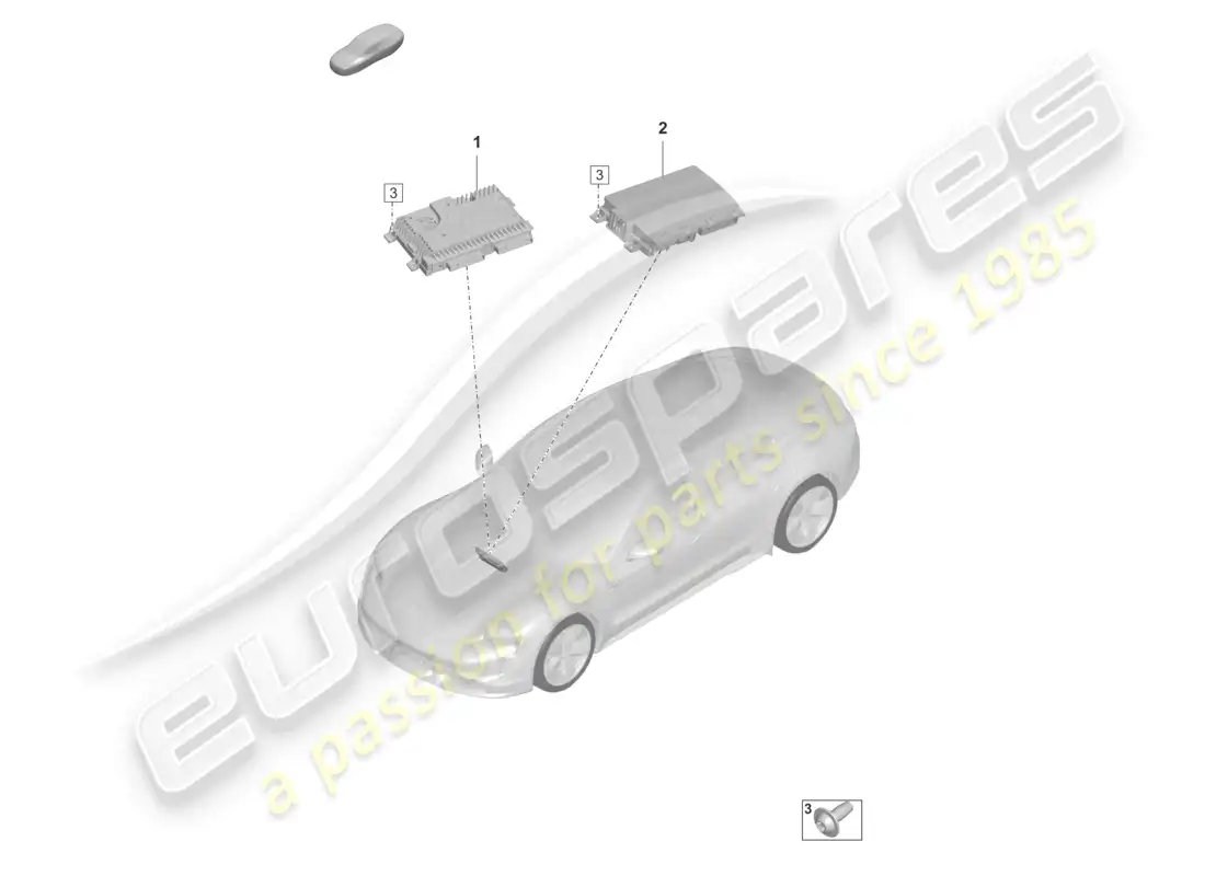 porsche 2021 (taycan 9j1-1) amplifiers parts diagram
