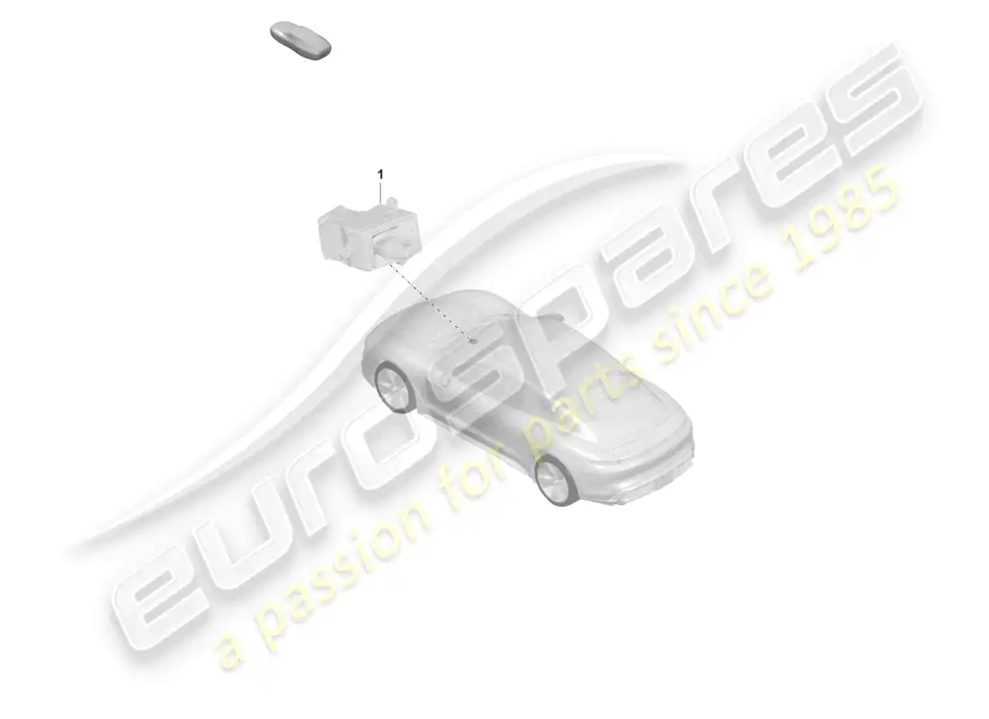 porsche 2021 (taycan 9j1-1) selector mechanism parts diagram