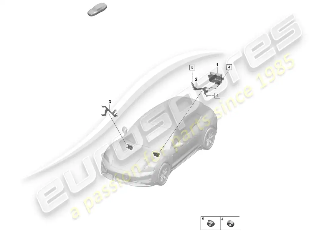 porsche 2025 (taycan 9j1-2) control unit for online services part diagram