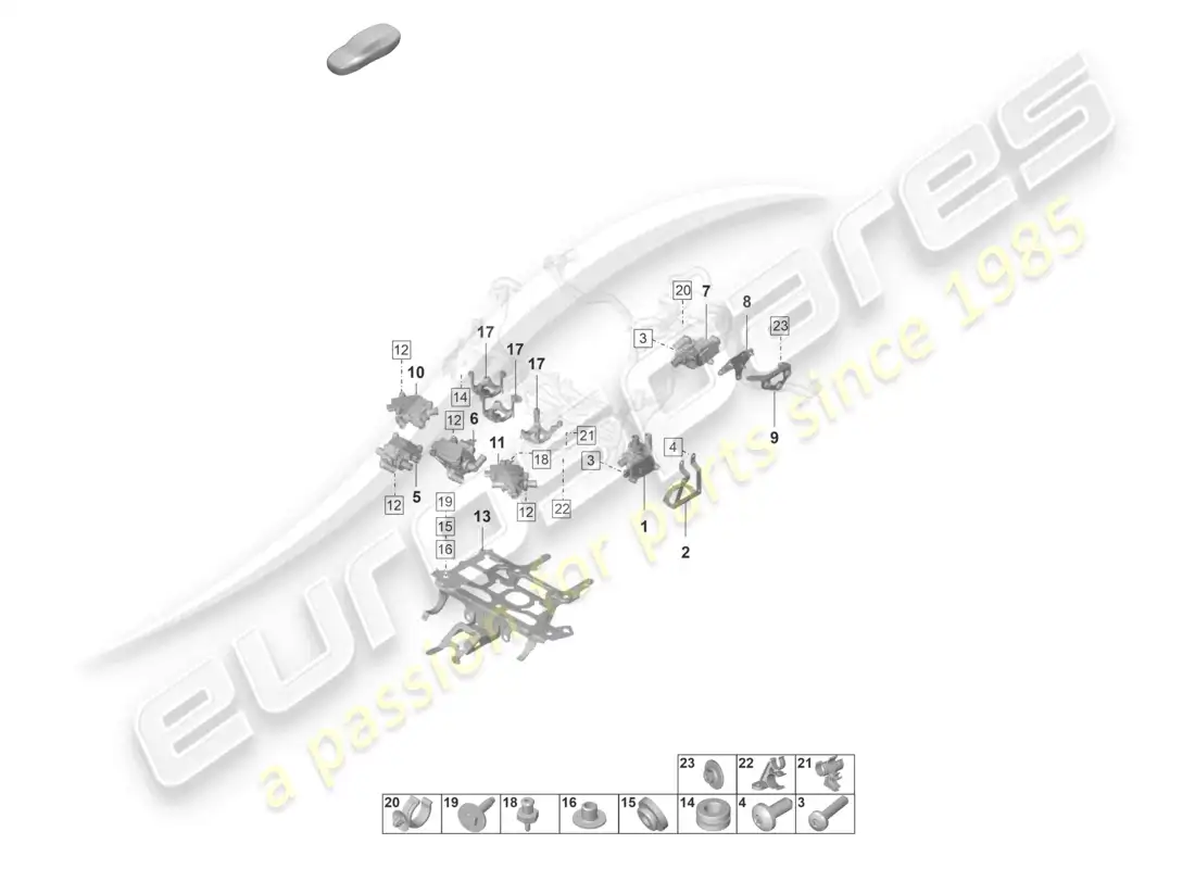 porsche 2020 (taycan 9j1-1) solenoid valve for coolant circuit d >>- mj 2020 parts diagram