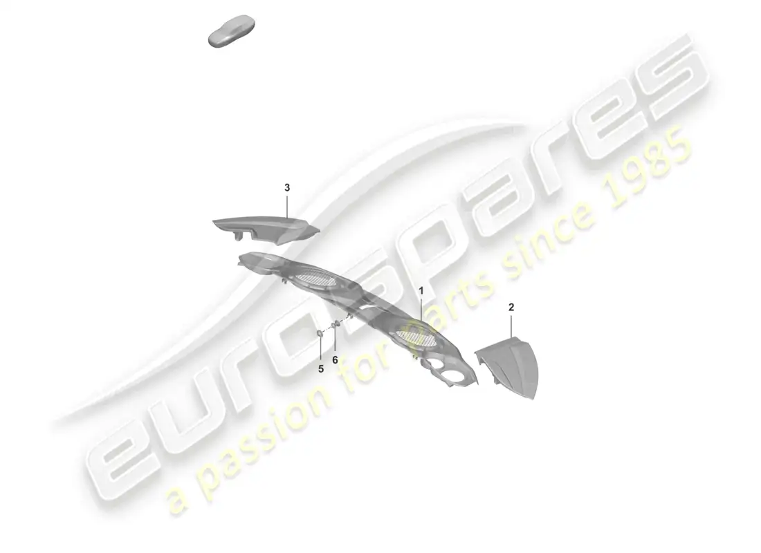porsche 2021 (992-1 gt3/rs/st) engine cover parts diagram