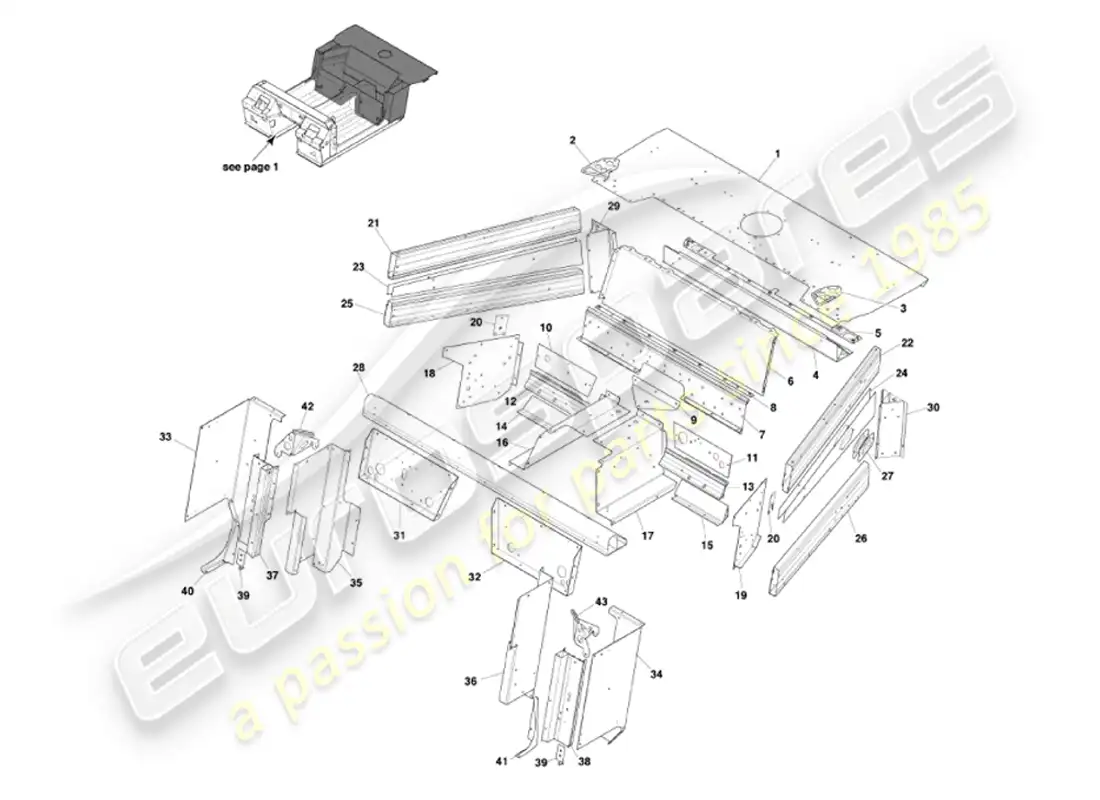 aston martin vanquish (2007) underbody2 parts diagram