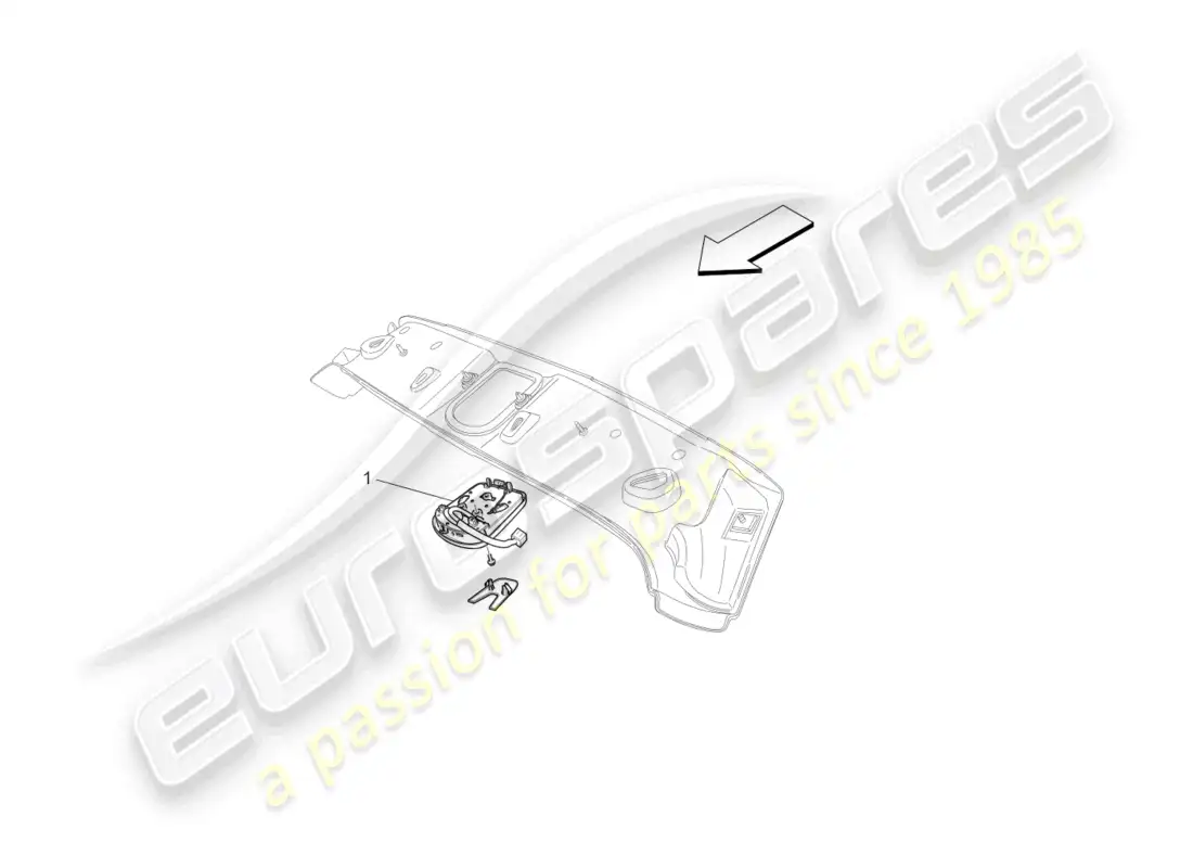 maserati grancabrio mc (2013) internal vehicle devices parts diagram
