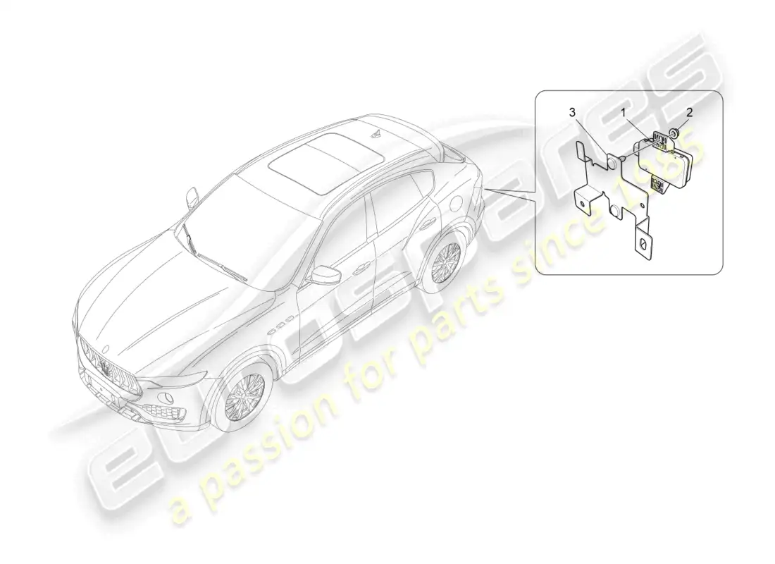 maserati levante (2018) tyre pressure monitoring system parts diagram