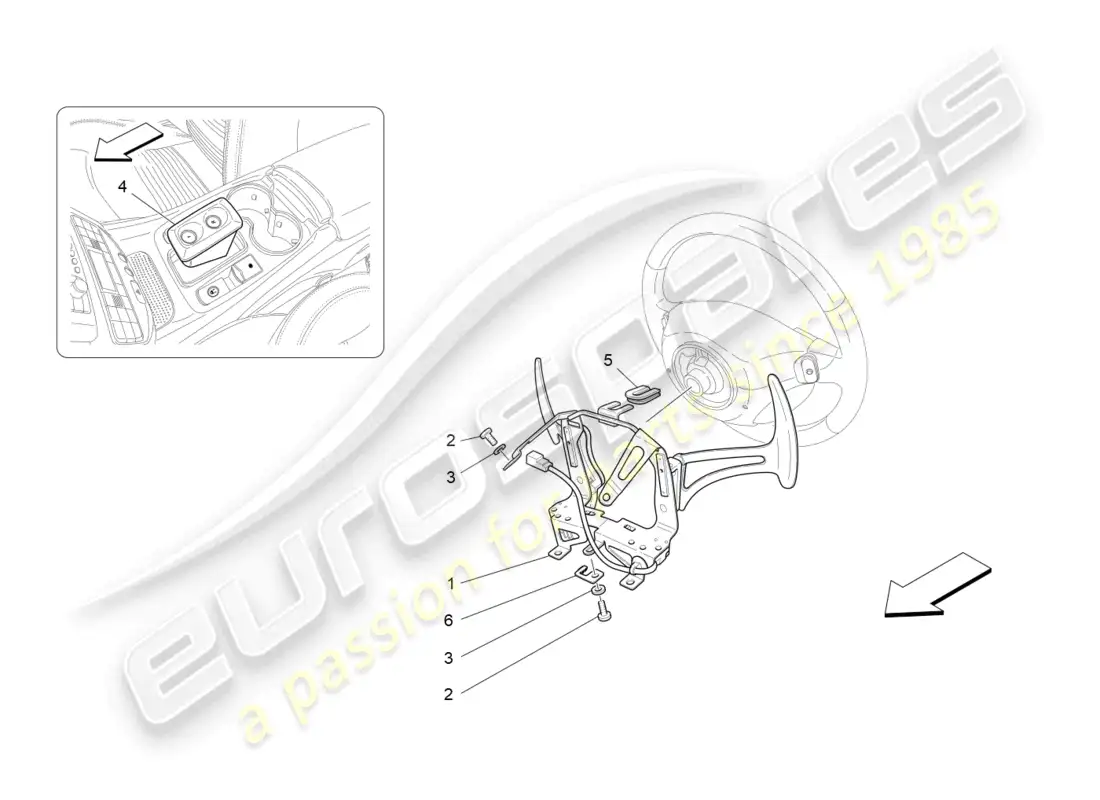 maserati granturismo mc stradale (2011) driver controls for f1 gearbox parts diagram