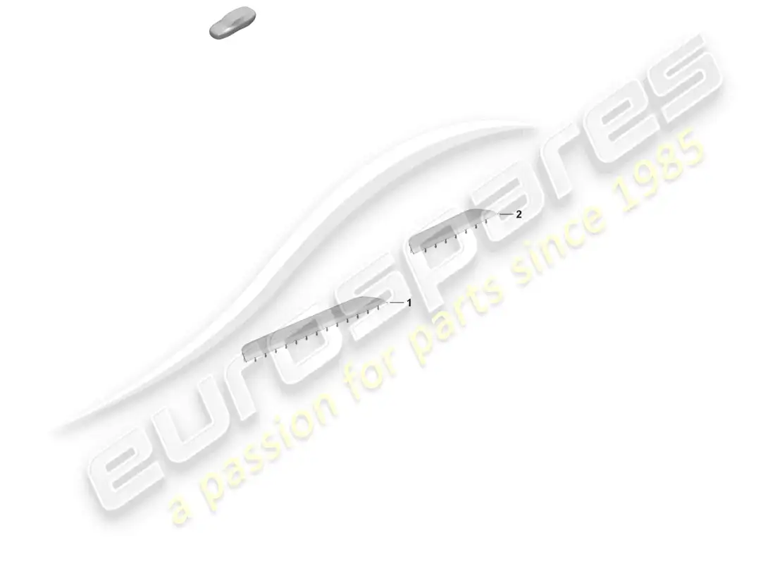 porsche 2026 (taycan 9j1-2) sill trim strip front and rear parts diagram