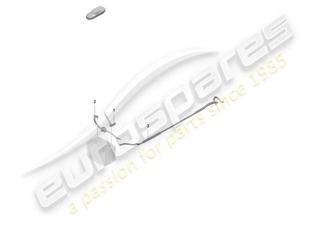 porsche 2022 (992-1 gt3/rs/st) wiring set for battery + earth cable for battery parts diagram