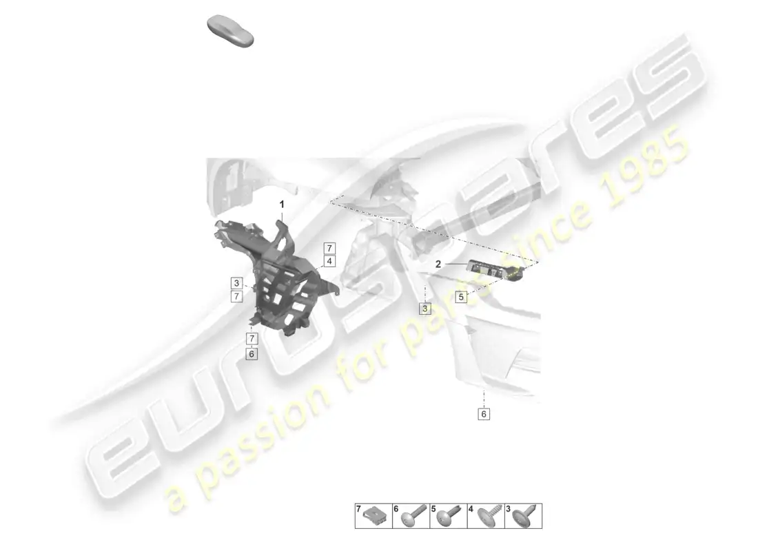 porsche 2025 (992-2 gt3/rs/st) bumper rear fasteners gt3 rs parts diagram