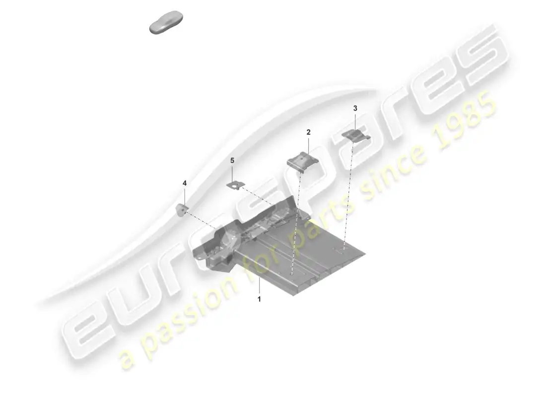 porsche 2024 (992-2 gt3/rs/st) seat support bottom plate parts diagram