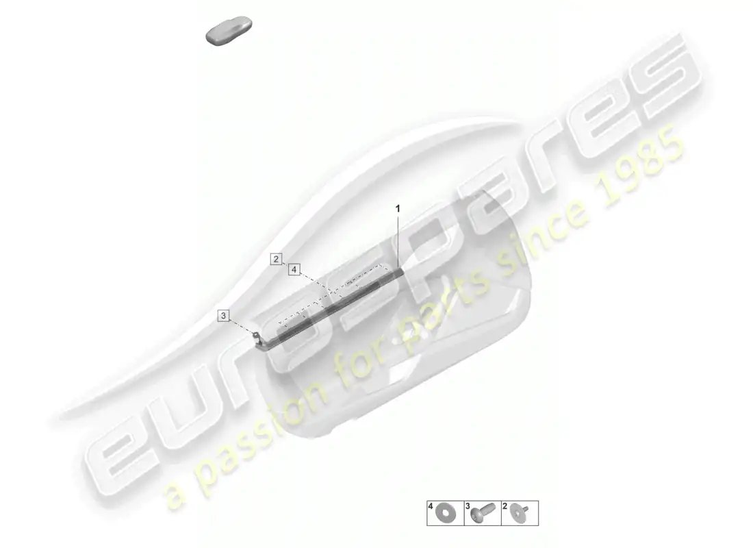 porsche 2026 (992-2 gt3/rs/st) molding for door trim panel repair information 706055 parts diagram