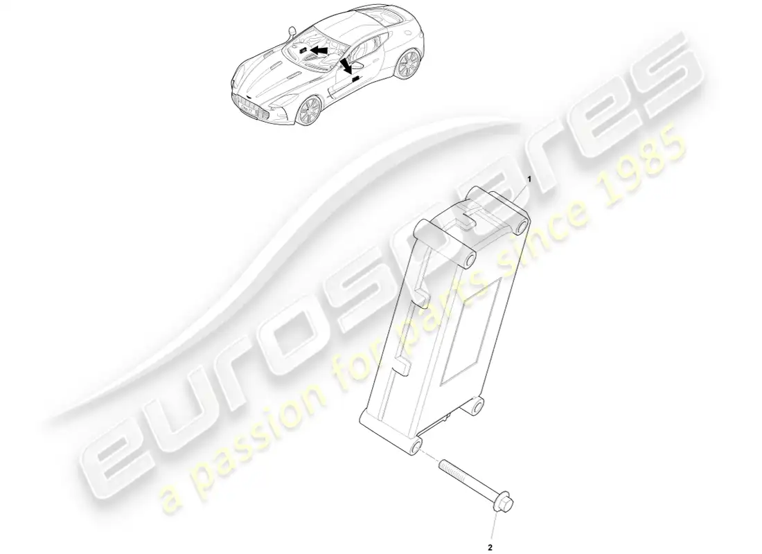 aston martin one-77 (2011) electronic door module parts diagram