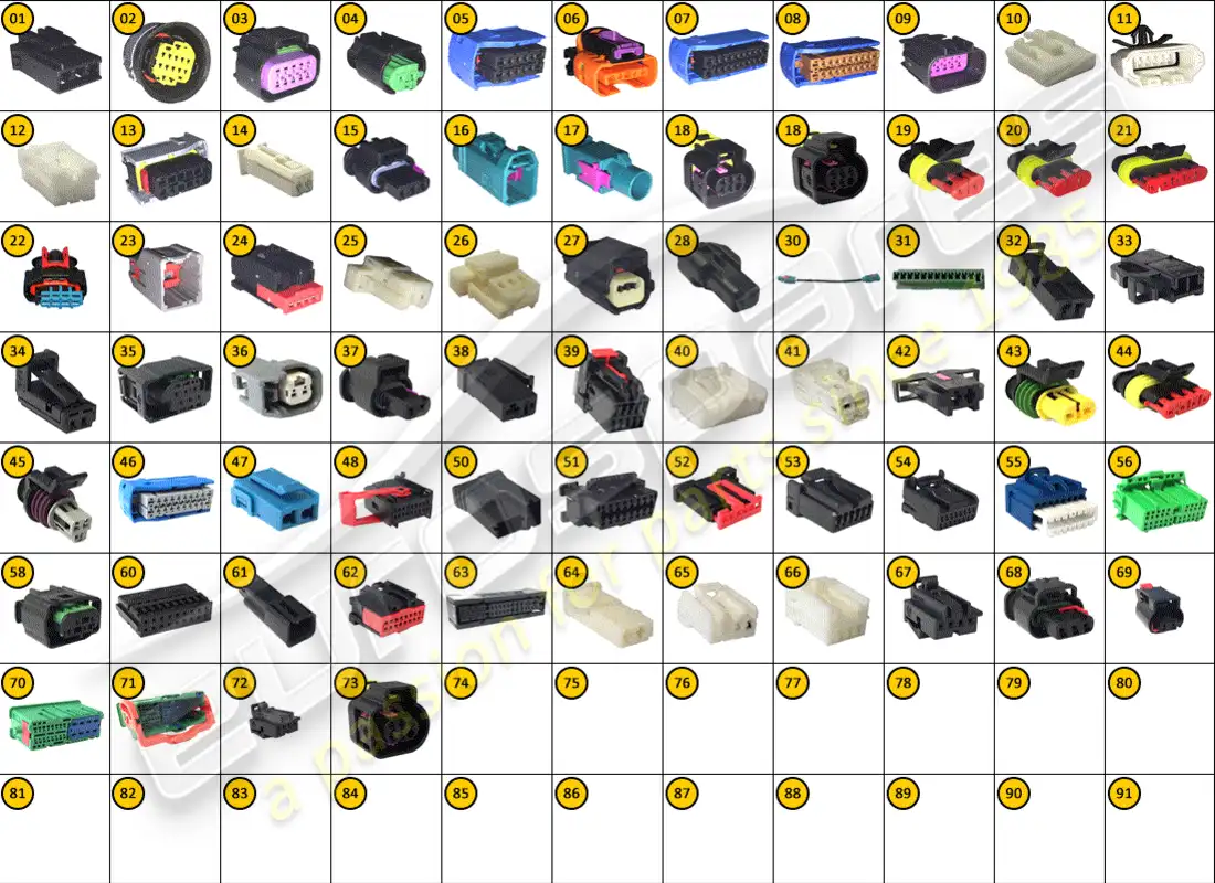 maserati ghibli (2017) connectors parts diagram