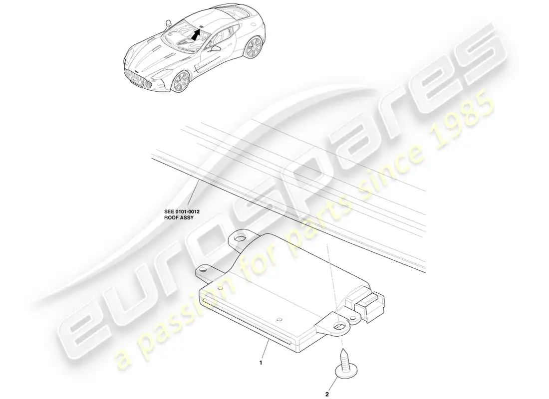 aston martin one-77 (2011) rke parts diagram