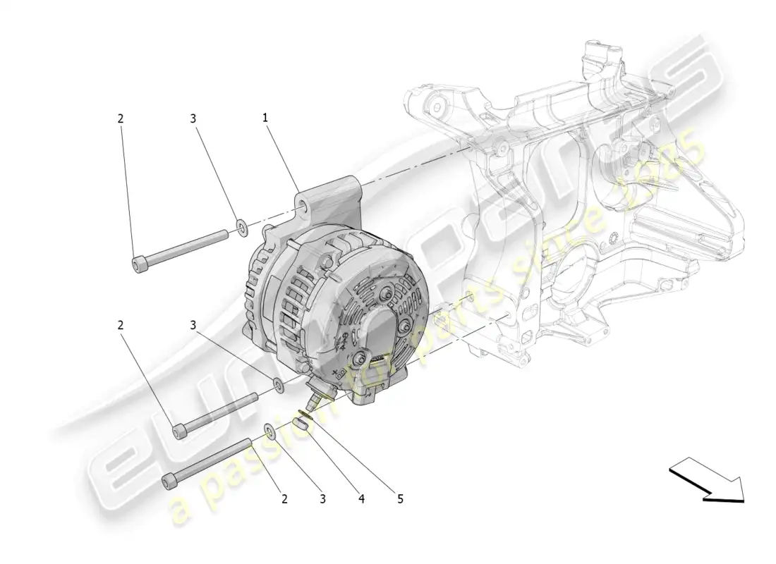 maserati grecale trofeo (2023) energy generation and accumulation parts diagram