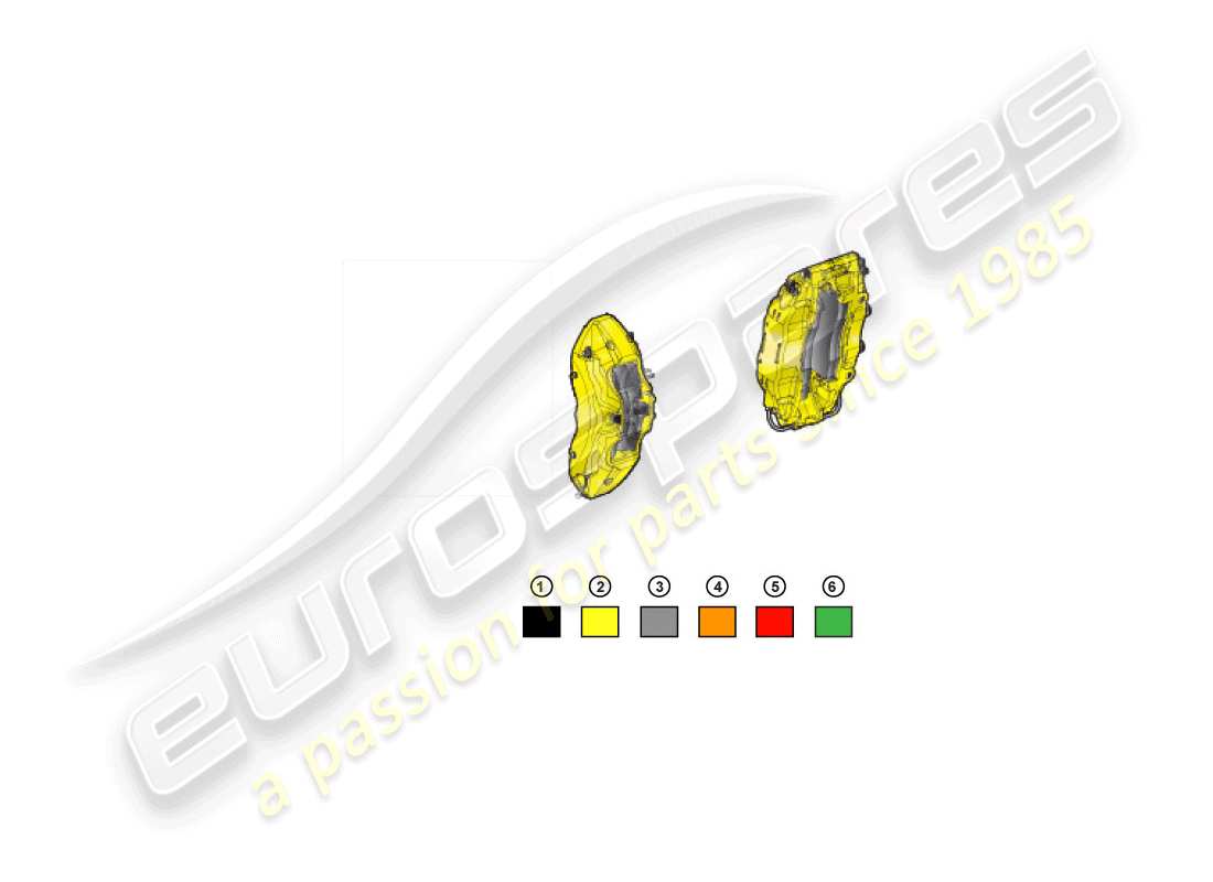 lamborghini huracan lp610-4 avio (accessories) brake calliper repair set part diagram