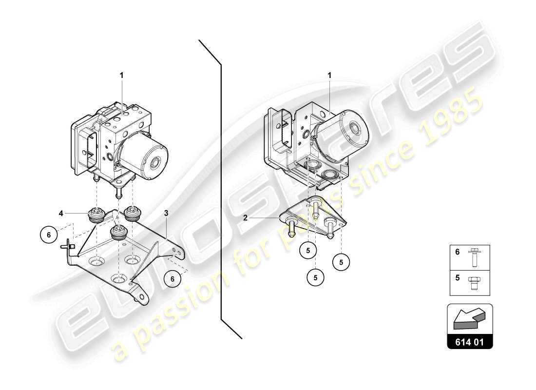 lamborghini 2014 (lp720-4 coupe 50) abs unit with control unit part diagram