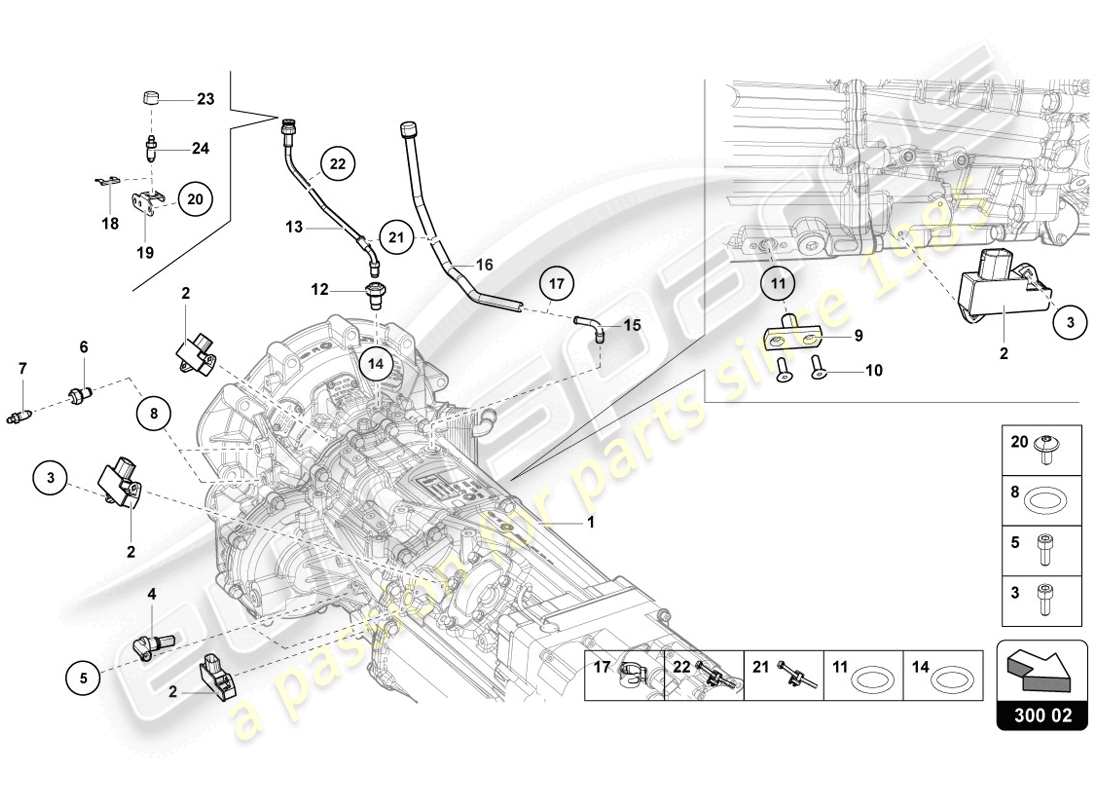 lamborghini 2014 (lp720-4 coupe 50) sensors part diagram