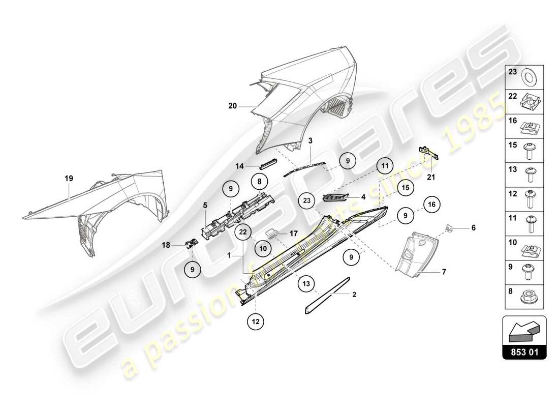 part diagram containing part number 4t0853653b