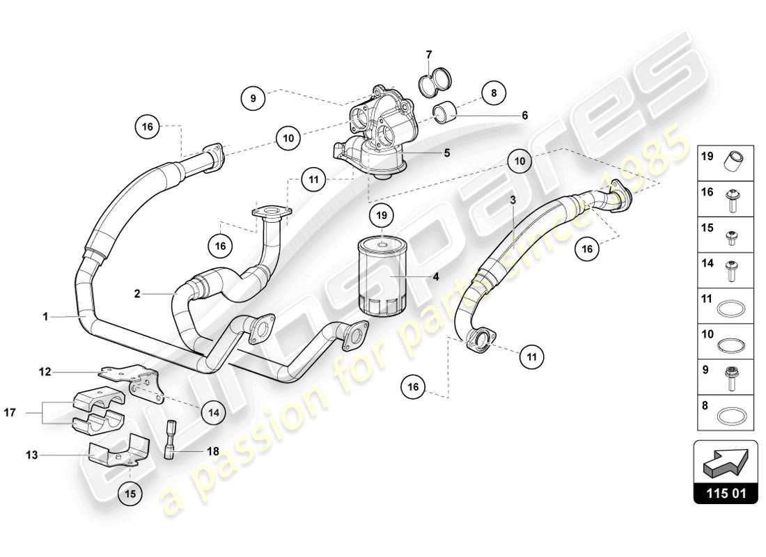 part diagram containing part number 07m115250