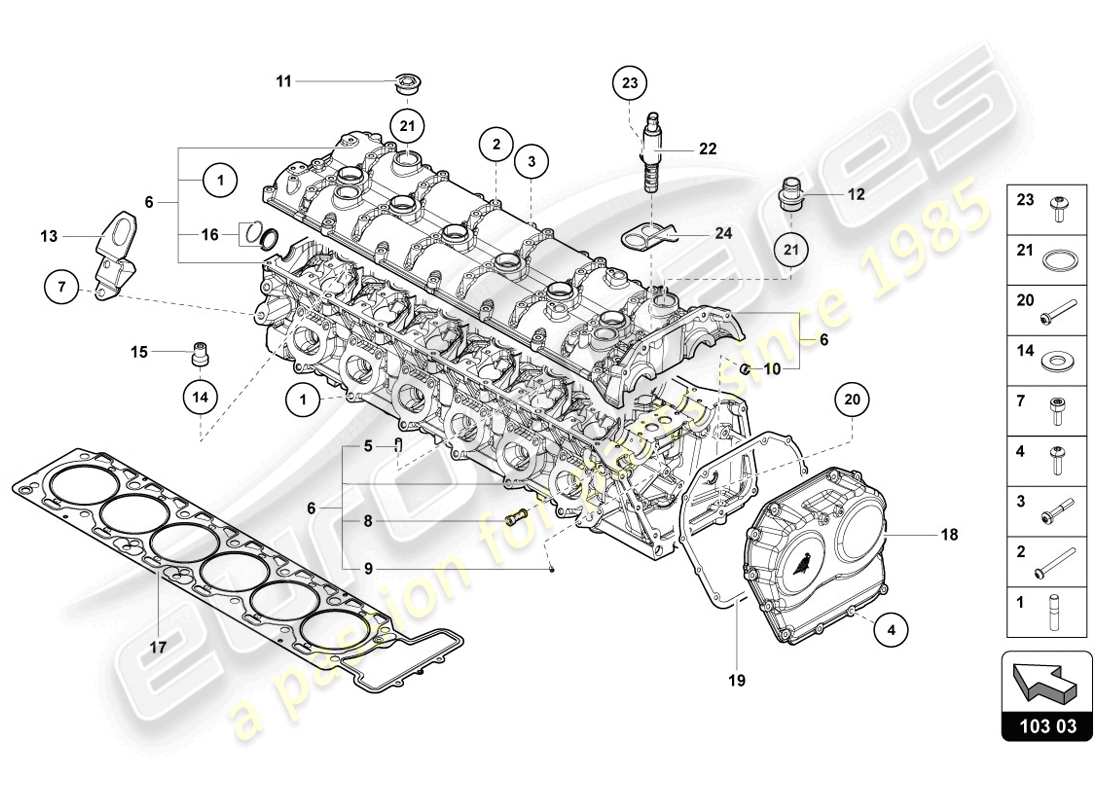 part diagram containing part number 07m109291