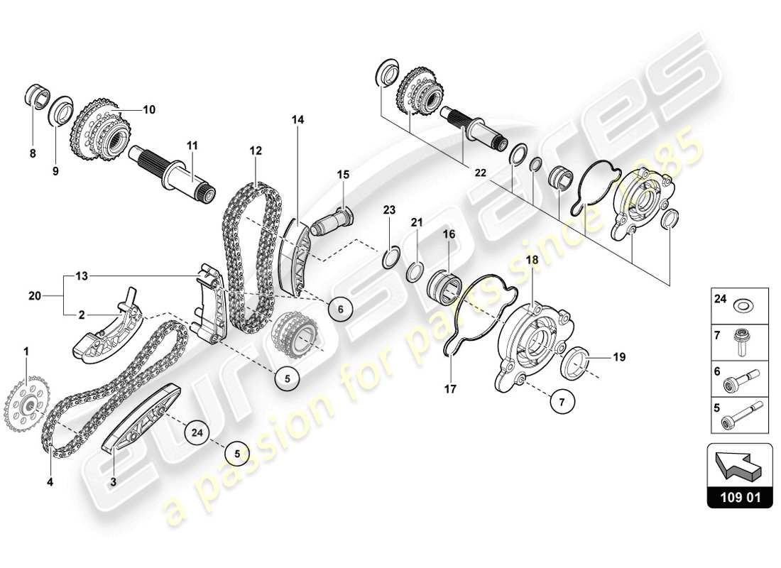 a part diagram from the lamborghini lp720-4 coupe 50 (2014) parts catalogue