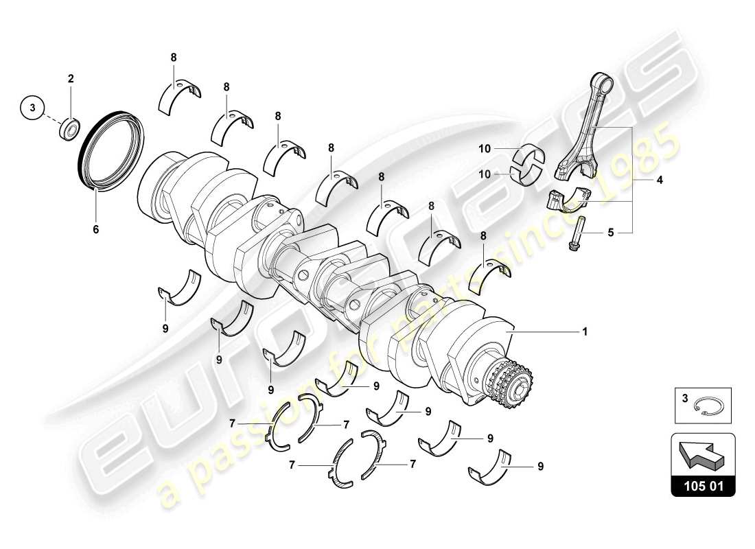 part diagram containing part number 07m105707ab