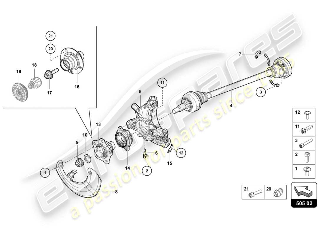 part diagram containing part number 470501204e