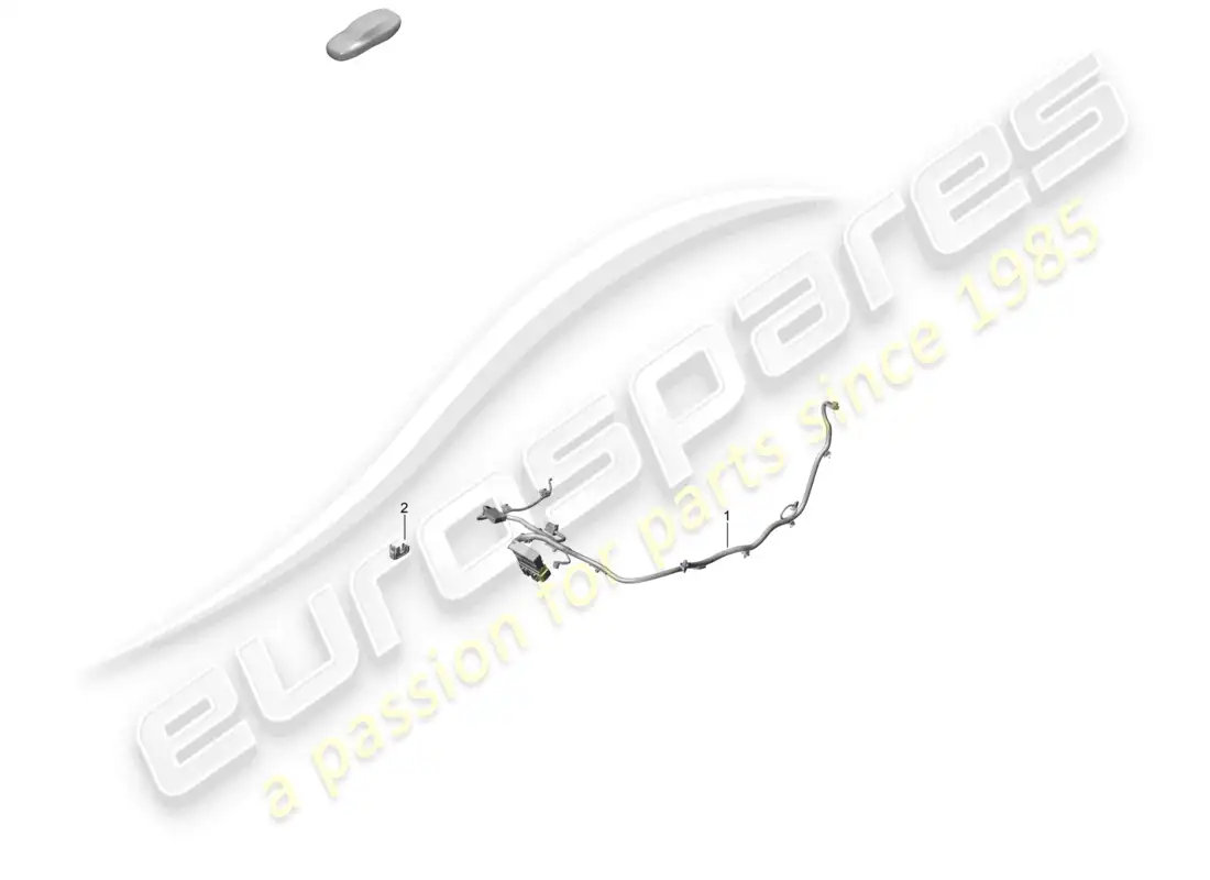porsche 2022 (992-1 gt3/rs/st) electrics bucket seat parts diagram