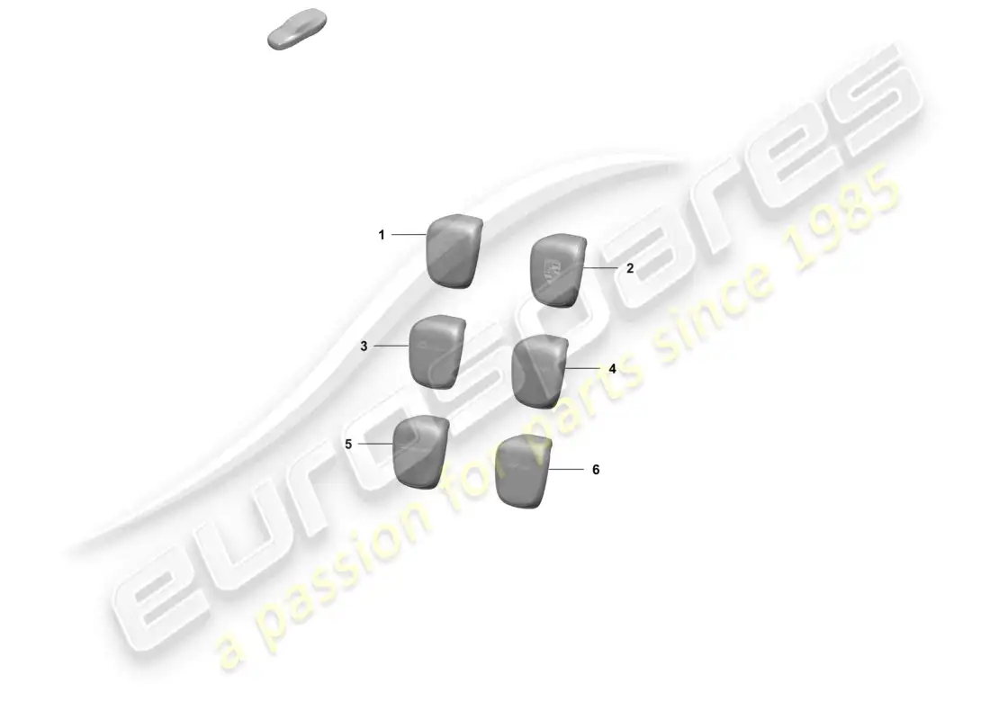 porsche 2025 (taycan 9j1-2) head restraint part diagram