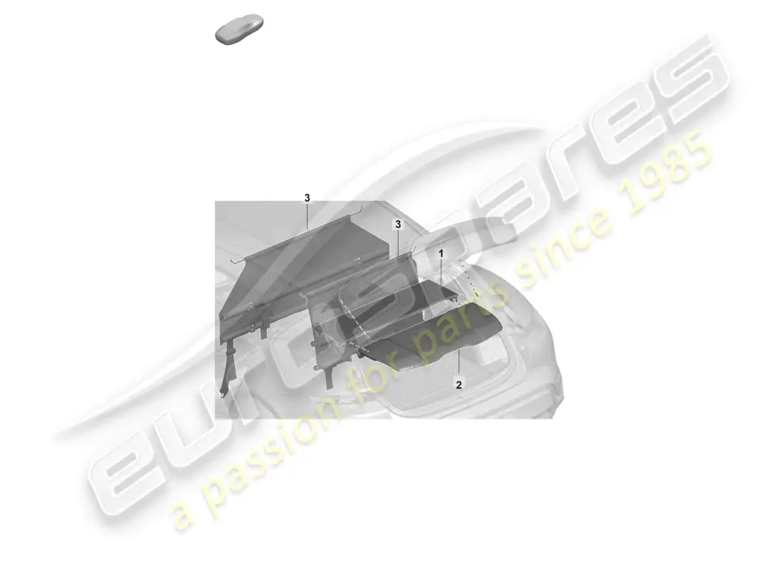 porsche 2025 (taycan 9j1-2) tray shelf parts diagram