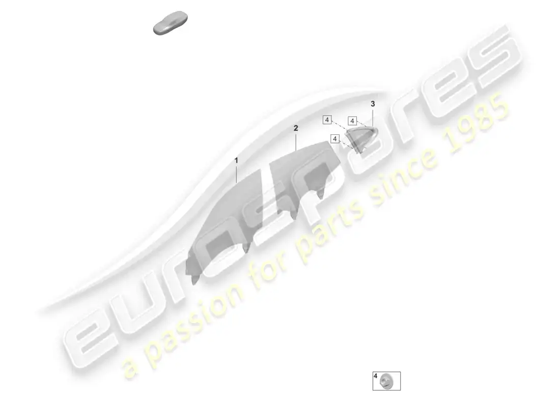 porsche 2022 (taycan 9j1-1) side window parts diagram