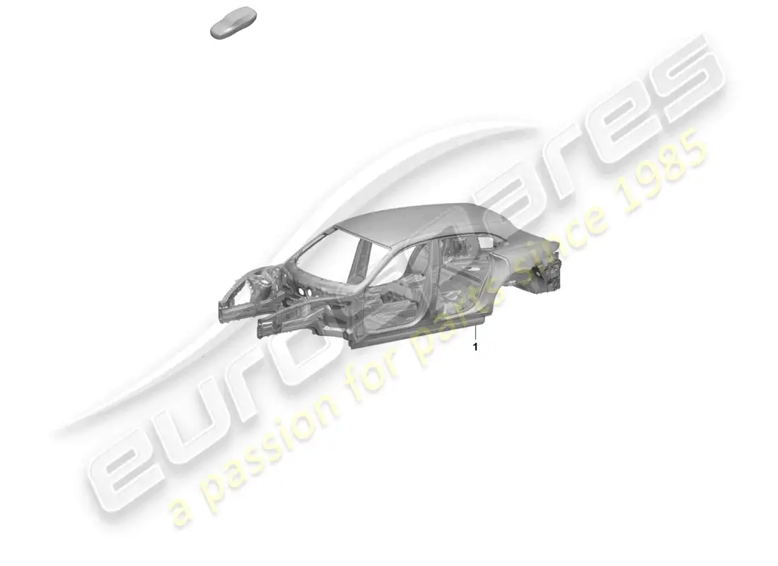 porsche 2026 (taycan 9j1-2) car body part diagram