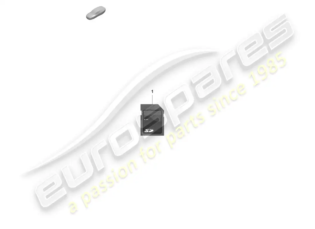 porsche 2022 (992-1 gt3/rs/st) sd memory card for updating the navigation data parts diagram