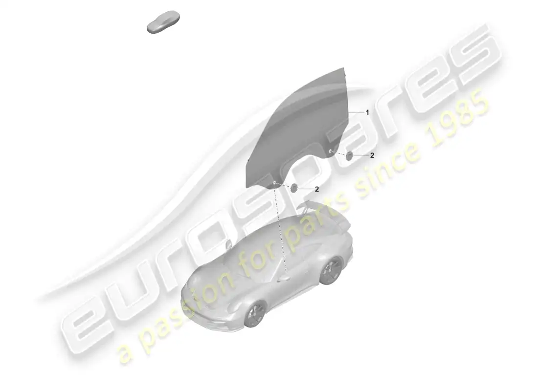 porsche 2024 (992-2 gt3/rs/st) door window parts diagram