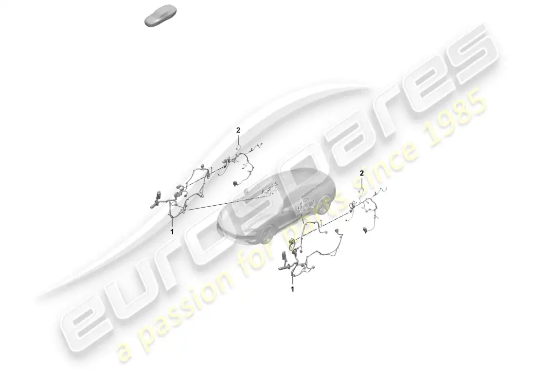 porsche 2025 (taycan 9j1-2) wiring ha. f. inner door panel rear part diagram