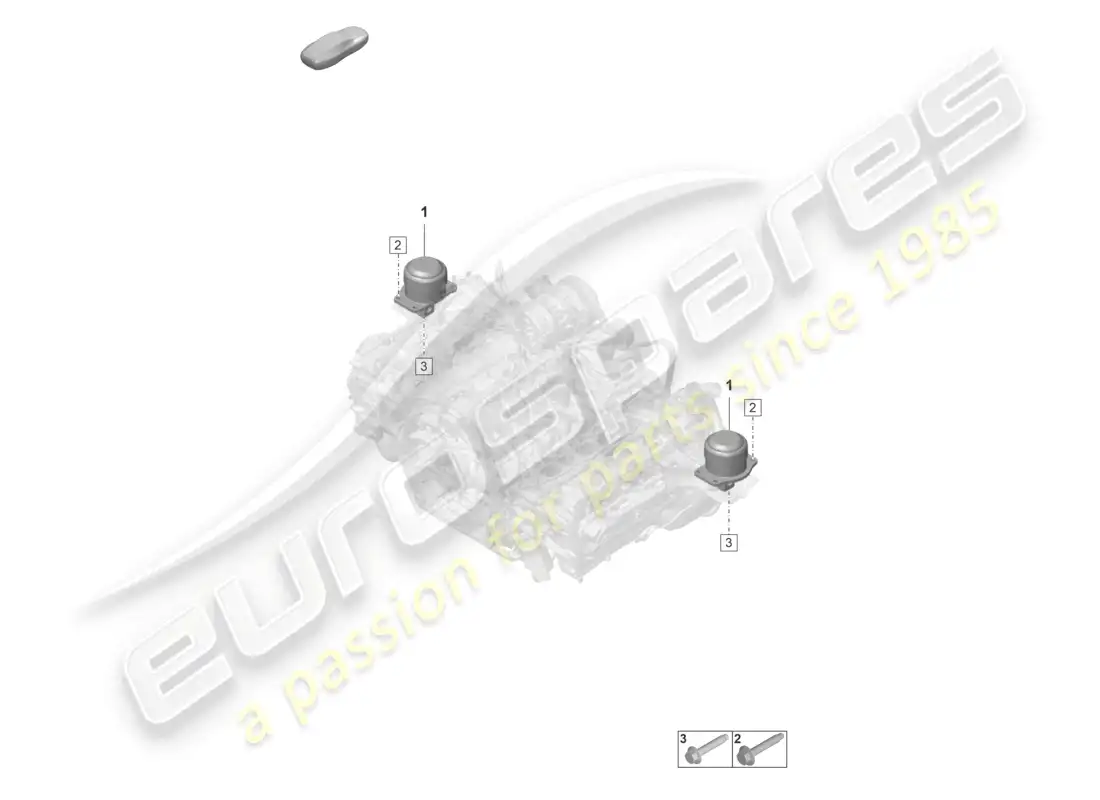 porsche 2021 (992-1 gt3/rs/st) engine lifting tackle parts diagram